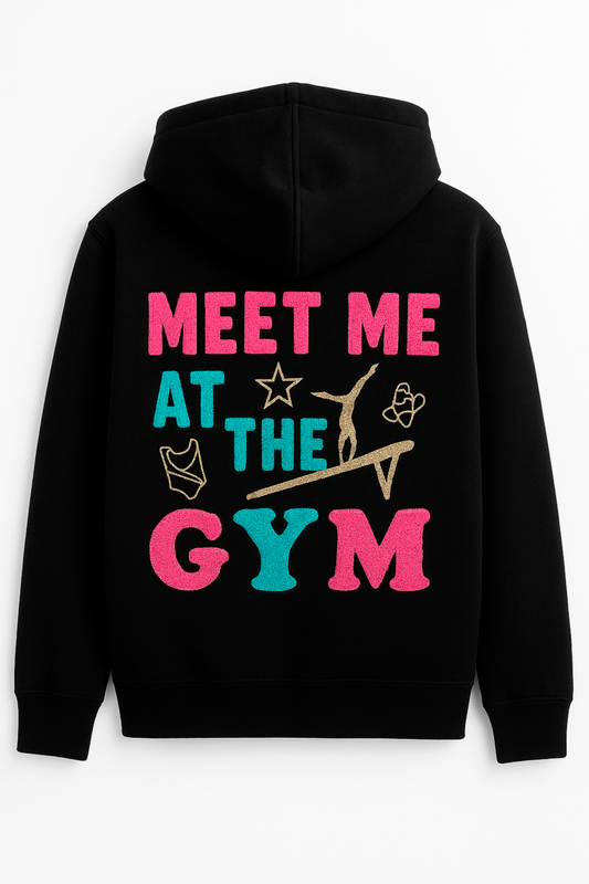 Fuzzy Chenille Hooded Sweatshirt