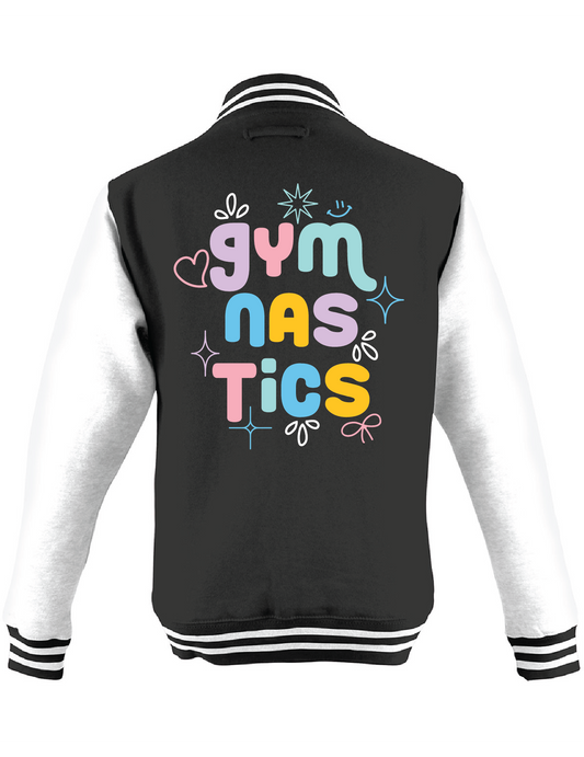 Gymnastics Embroidered Letterman Jacket