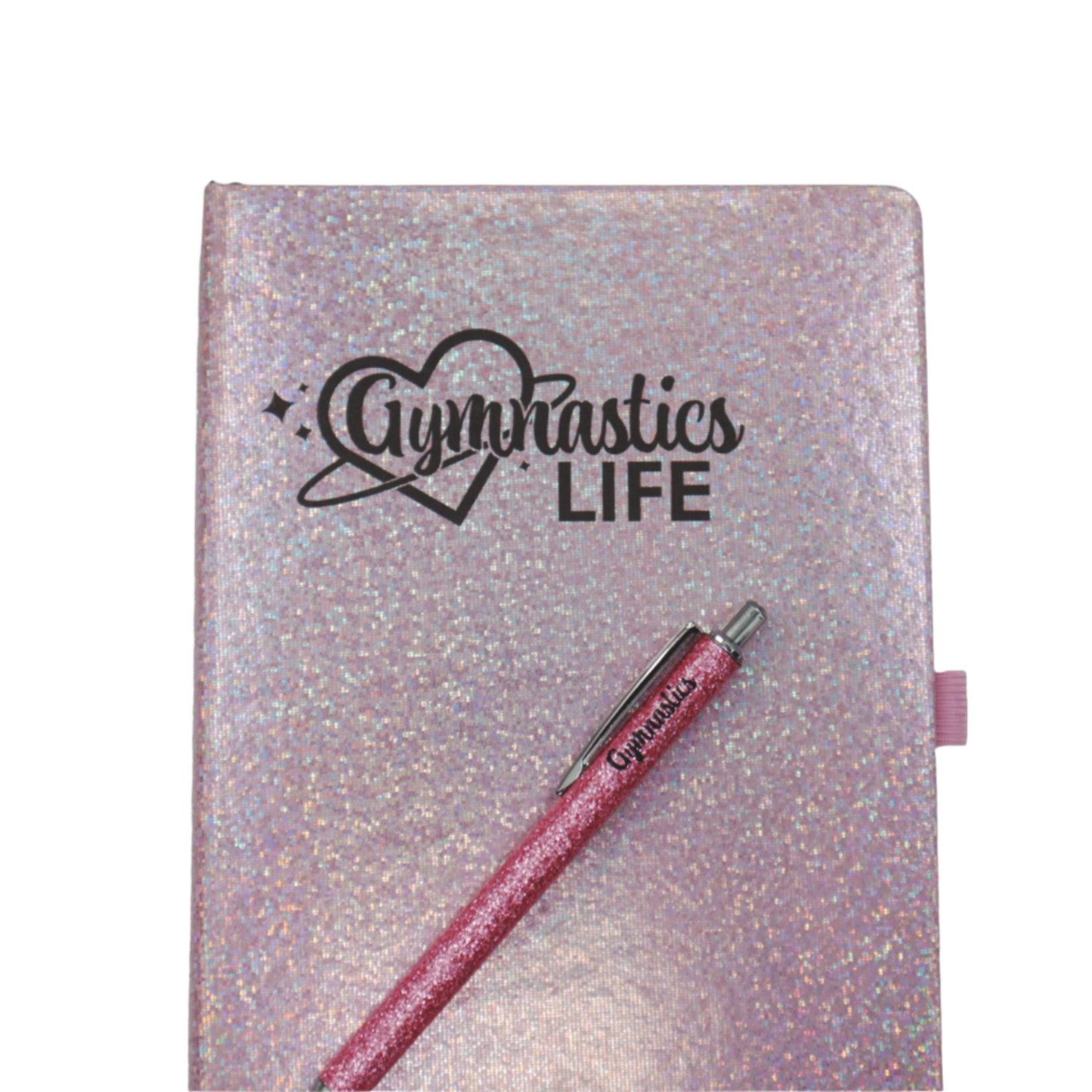 Gymnastics Starry Notebook with Matching Pen