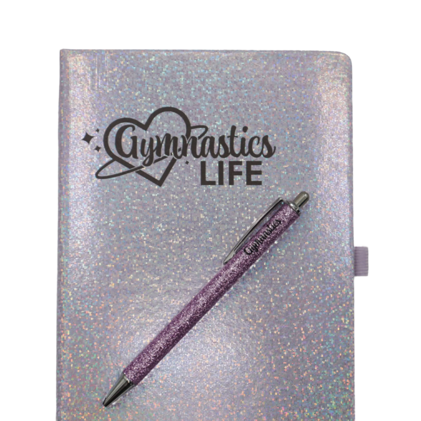 Gymnastics Starry Notebook with Matching Pen